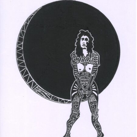 bw abstract figure drawing female topless b