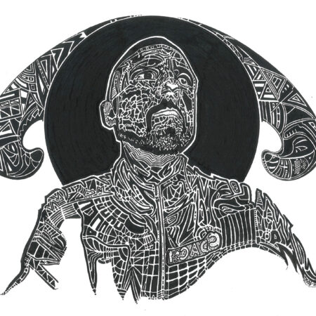 Self-Portrait with Horns (Original)