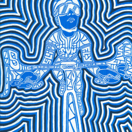 nick arend cycling in the zone blue glow effect