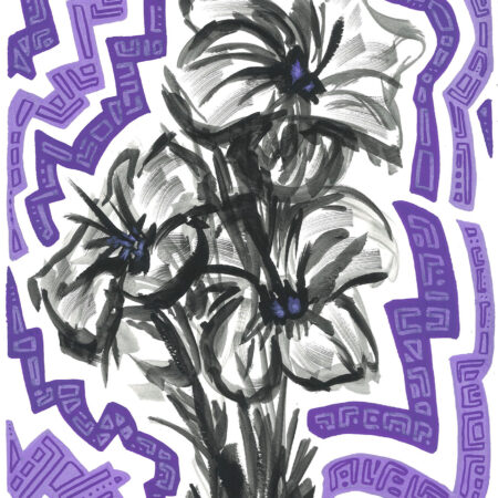 Purple Lillies (Original)