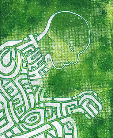 Prayer in Green (Original)