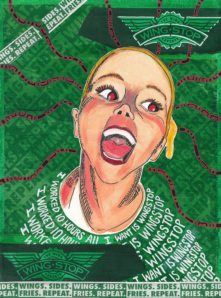 Wingstep Meme Wingstop Meme Girl Art - I WORKED TEN HOURS, ALL I WANT IS WINGSTOP ...